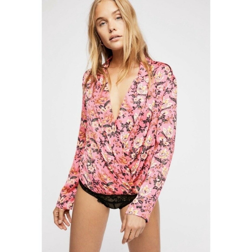 Intimately Free People Bodysuit Pink Elsa